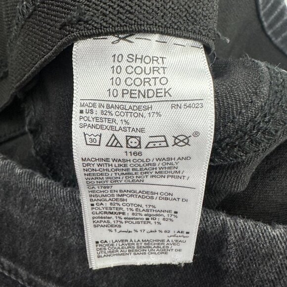 Old Navy Super Skinny Mid Rise Pull On Women's size 10P Black Denim jeans - Picture 4 of 5
